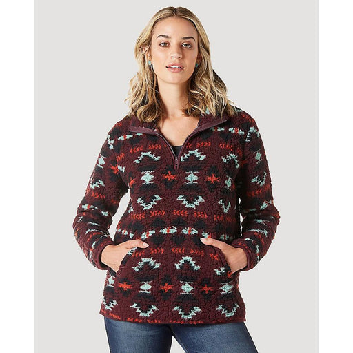 Wrangler Womens Cowboy Full Zip Black Beauty Cardigan Multi, S - 112335804