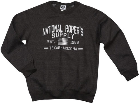 NRS National Ropers Supply Flag Graphite Hoodie