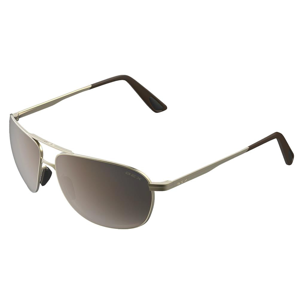 Image of Bex Nova Gold and Brown Sunglasses