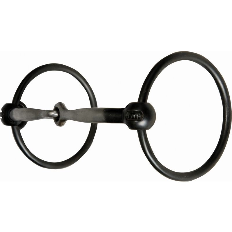 Image of Jeremiah Watt Products Blued Ring Snaffle Horse Bit