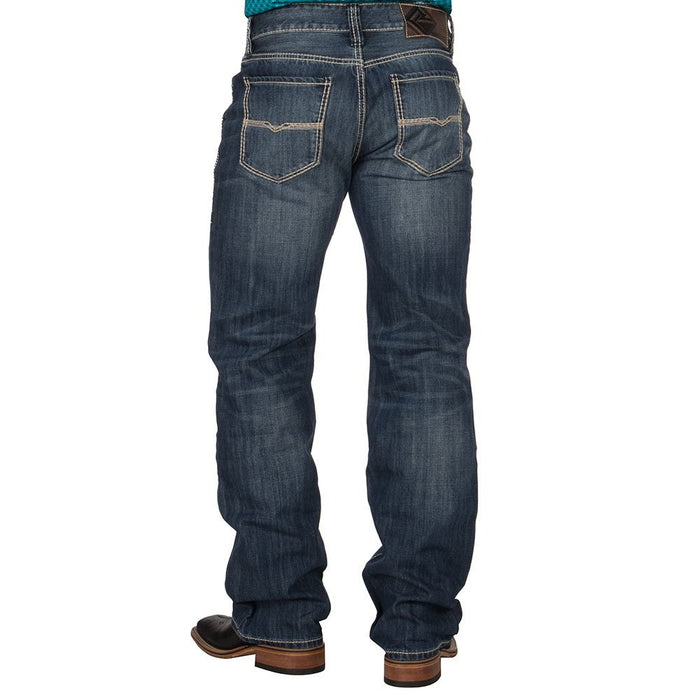 Rock N Roll Cowboy Mens N Double Barrel Relaxed Fit Straight Leg Jeans