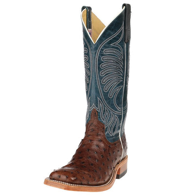 Anderson Bean Men's Kango Tabac Mad Dog Full Quill Ostrich Cowboy Boot