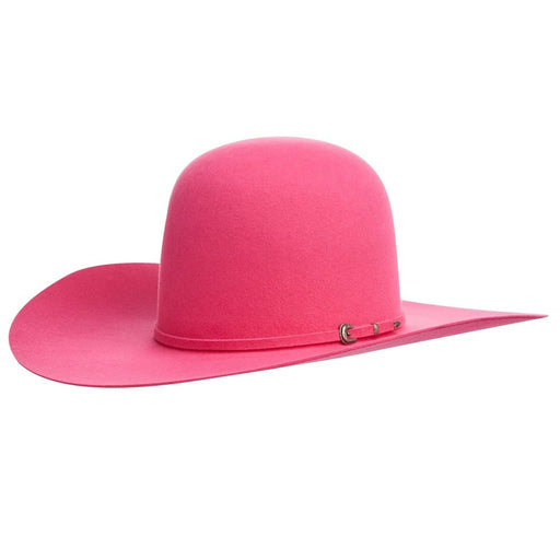 Rodeo King 7X Bright Pink 4 1/2in Brim OC Felt Cowboy Hat, Rodeo King