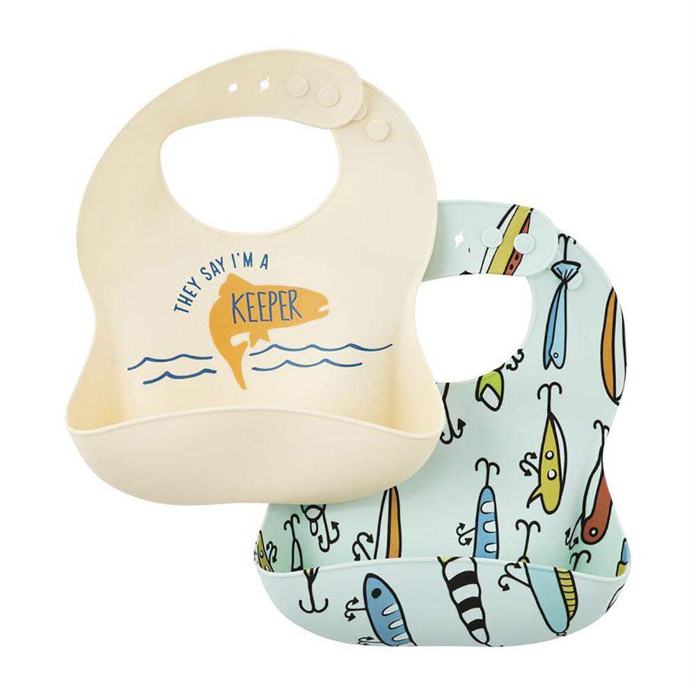 Mud Pie Fish Silicone Bib Set Mud Pie Nrs