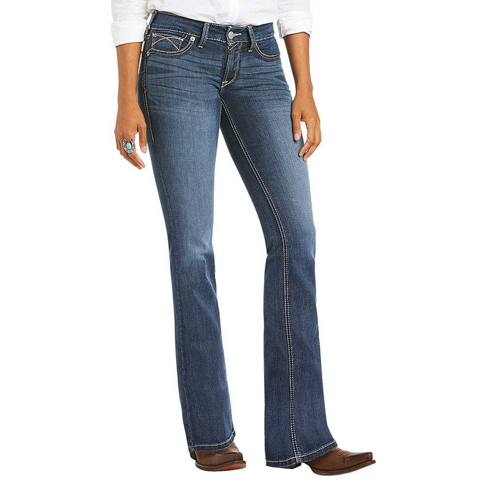 Women's Ariat R.E.A.L. Mid Rise Stretch Tulip Boot Cut Jean | Ariat | NRS