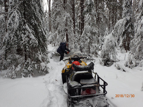 Be prepared to break trail if required.