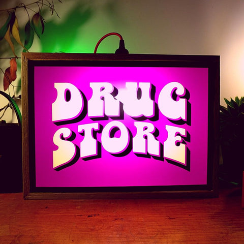 Drug Store Vintage Lightbox