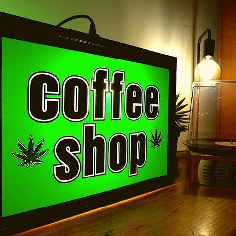 Amsterdam Coffe Shop Lightbox Sign