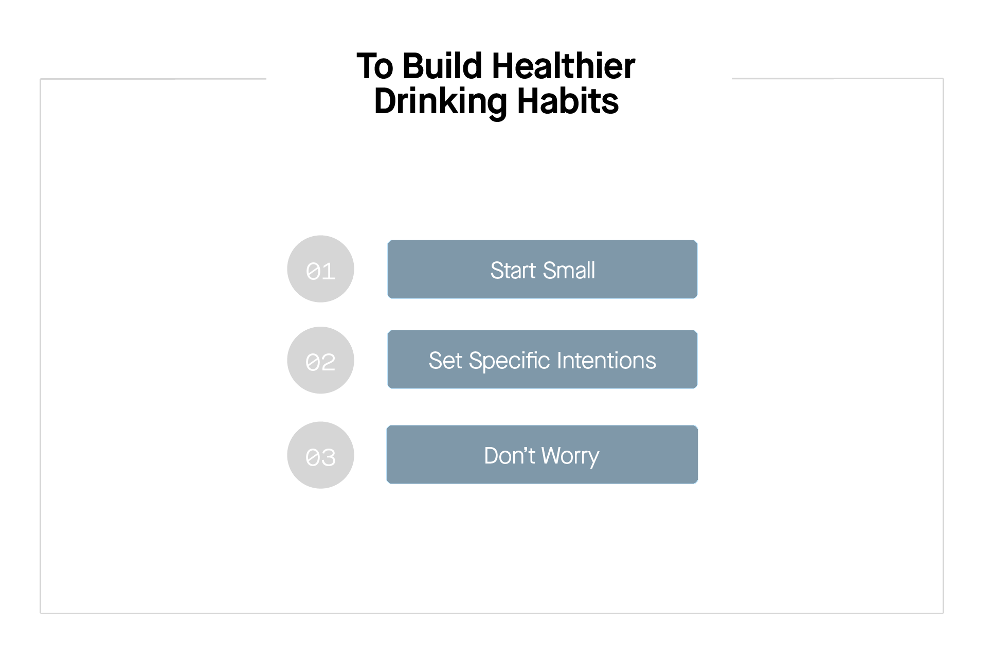 How to build healthier drinking habits