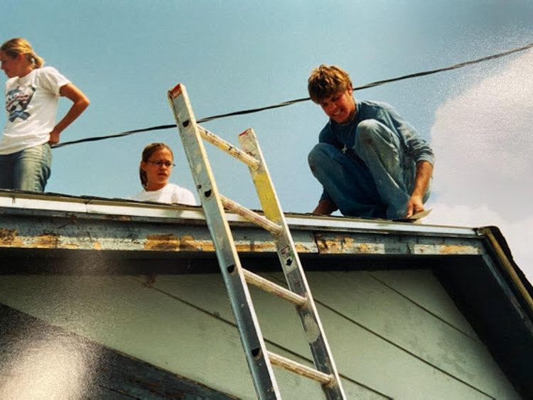 Young Zack Abbott building homes