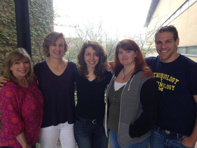 Zack and labmates at Swanson Lab