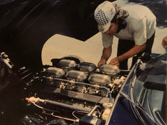 Bucky working on engine