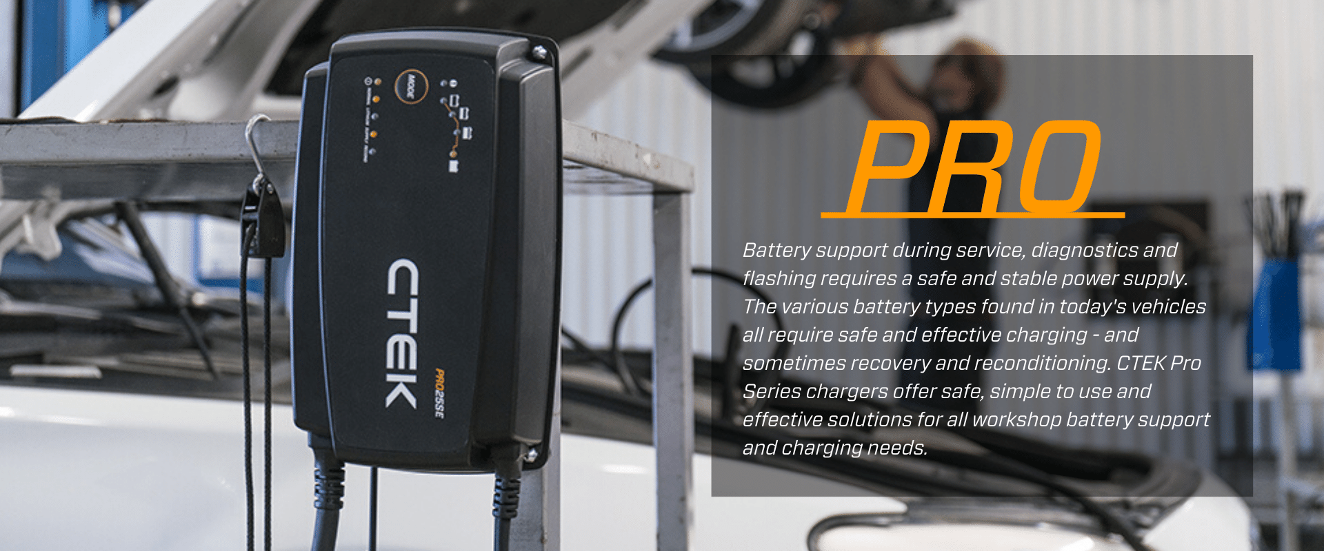 CTEK Pro Series Battery Chargers for Power Management