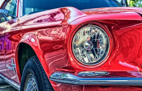 Classic Car Red Ford Mustang
