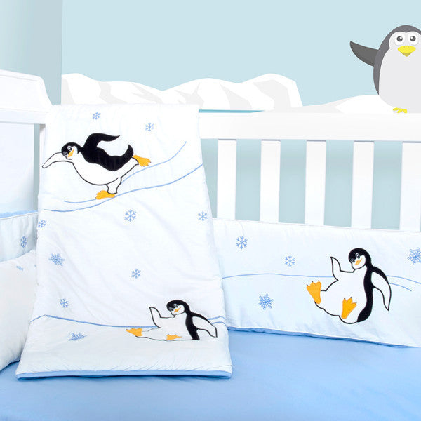 penguin crib bedding