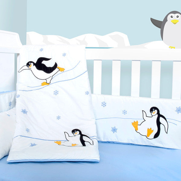 penguin nursery bedding