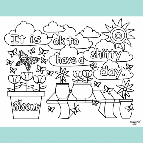 Fun Pro Mental Health Coloring Pages 4 Snuggle Fuel