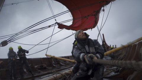 a men on a norwegian sailing vessel