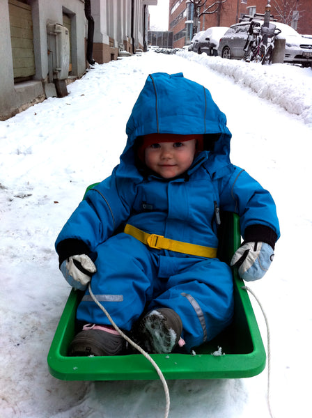 baby boy in the snow