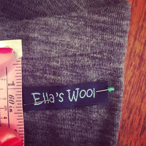 Ella's Wool logo detail