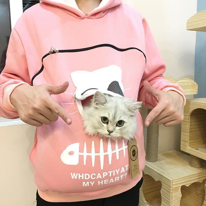 sweatshirt cat carrier