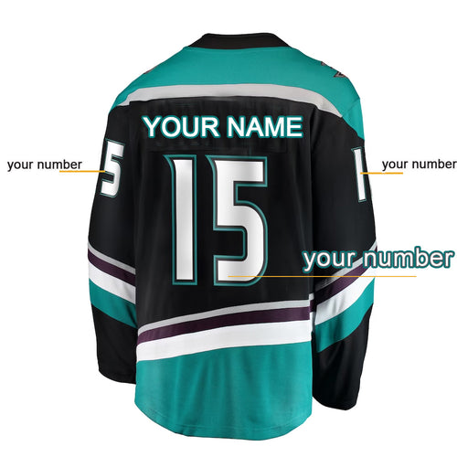 Tropic Tree Customized Youth Mighty Ducks Jersey Movie Ice Hockey Classic Sport Sweater Personalize Your Name