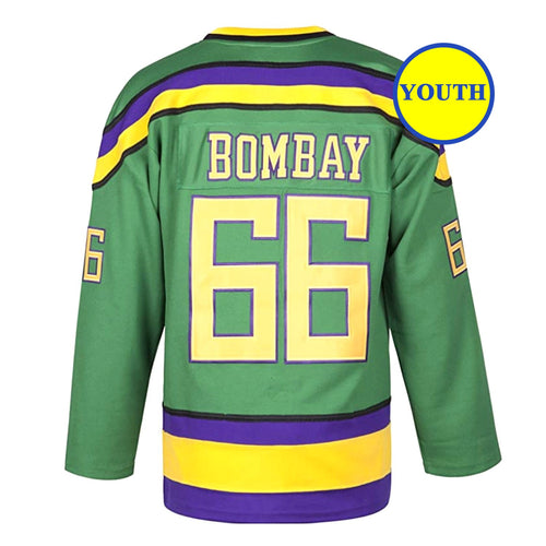 MESOSPERO Youth Mighty Ducks Hockey Jerseys 96 Charlie Conway Tribute Embroidery Kids Ice Hockey Jersey