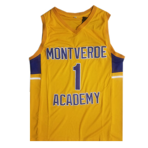 ArtDeceaux Vintage Cade Cunningham Mont Verde 00S Throwback Classic Retro Fall Basketball Jersey