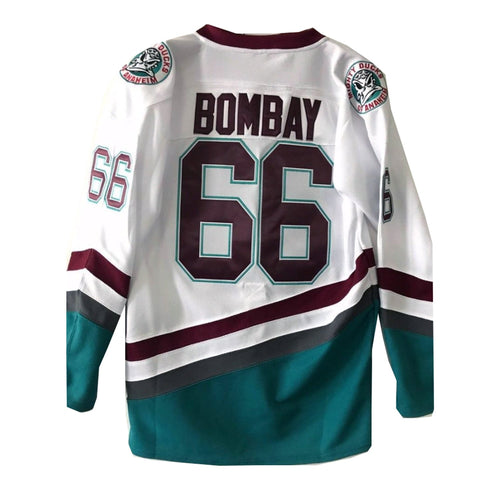 Gordon Bombay #66 Minnehaha Waves Mighty Ducks Hockey Jersey