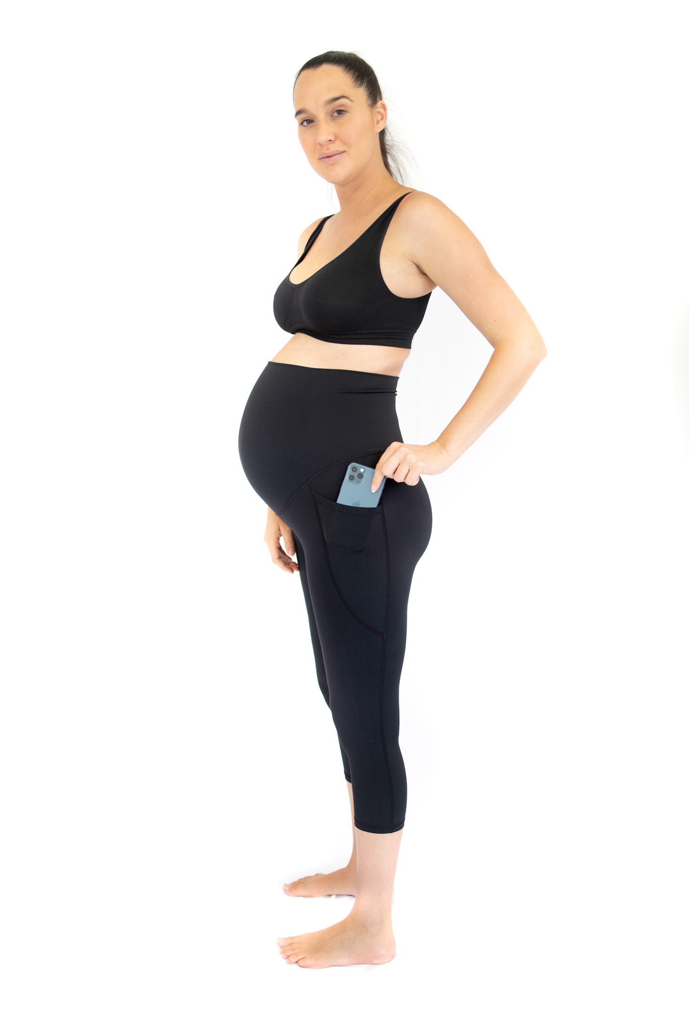 7/8 Maternity Leggings - Spearmint- FINAL SALE ONLY