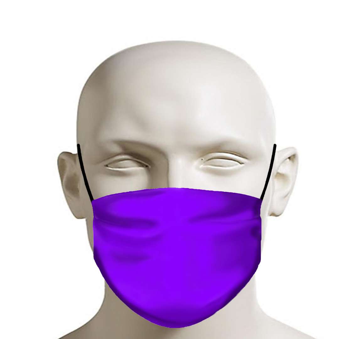 purple face mask