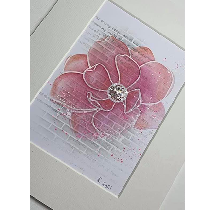 Single Rose Stencil by Sweet Poppy Stencils