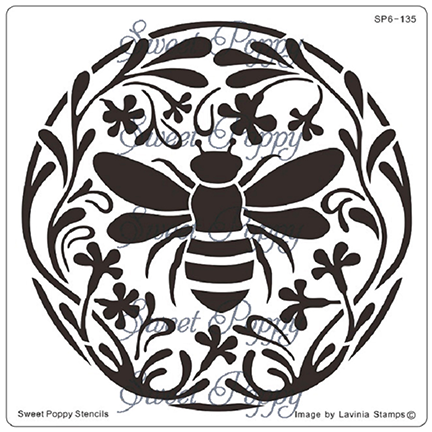 Honeycomb Backplate Stencil by Sweet Poppy Stencils *Retired