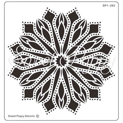 Heart Mandala Stencil by Sweet Poppy Stencils – Del Bello's Designs