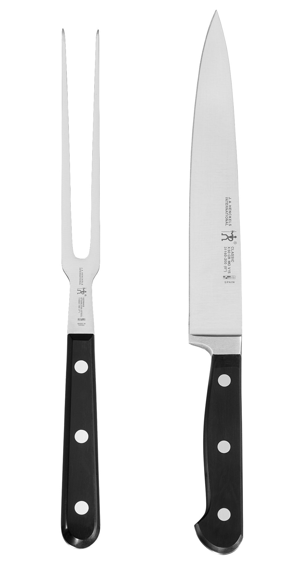 J.A. Henckels International Serrated Steak Knife Set,Stainless Steel  (39309-800)