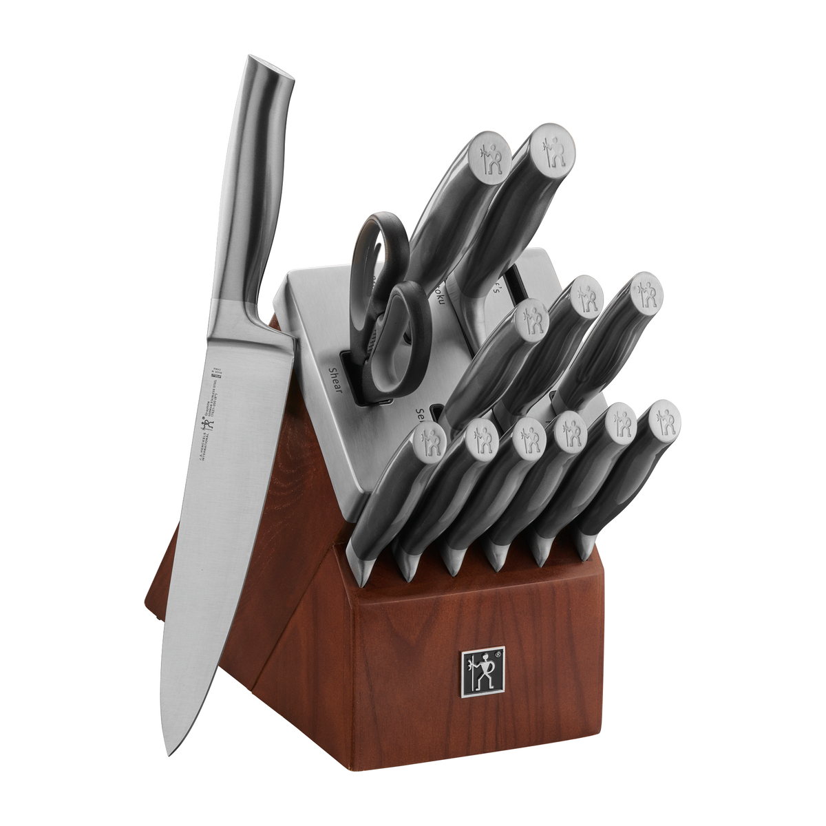 Henckels 8-pc Stainless Steel Serrated Steak Knife Set Silver 39309
