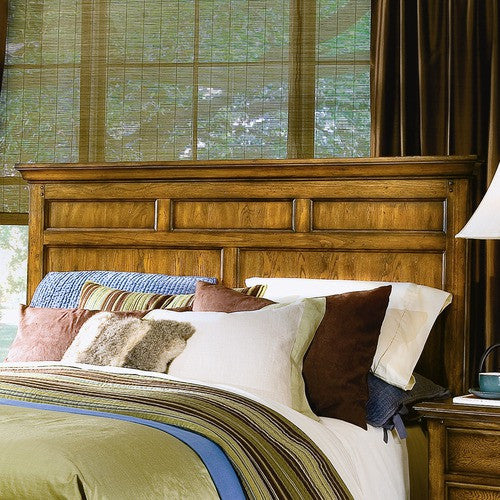 Southern Living's Distressed Chestnut Oak Blue Ridge Retreat Panel Headboard - 26744 / 26754