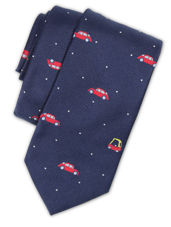 Soxfords Cars Patterned Silk Ties