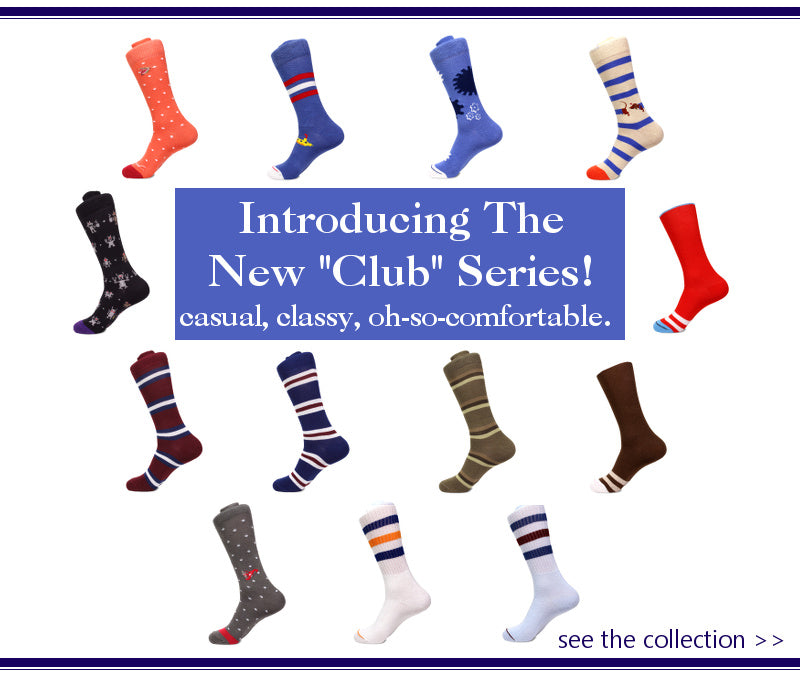 Soxfords "Club" series casual Pima cotton socks.