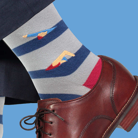 Swimming Themed Pima Cotton Socks