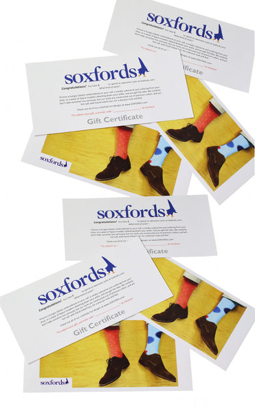 Soxfords Dress Socks Gift Certificates