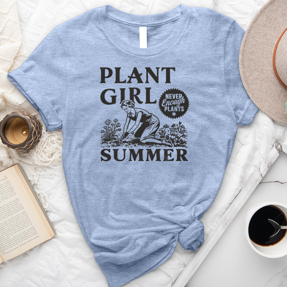 plant girl summer unisex tee