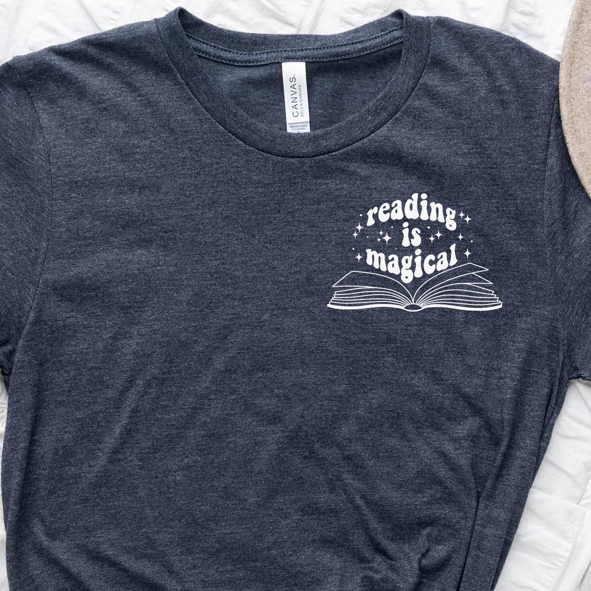 pocket magical reading unisex tee