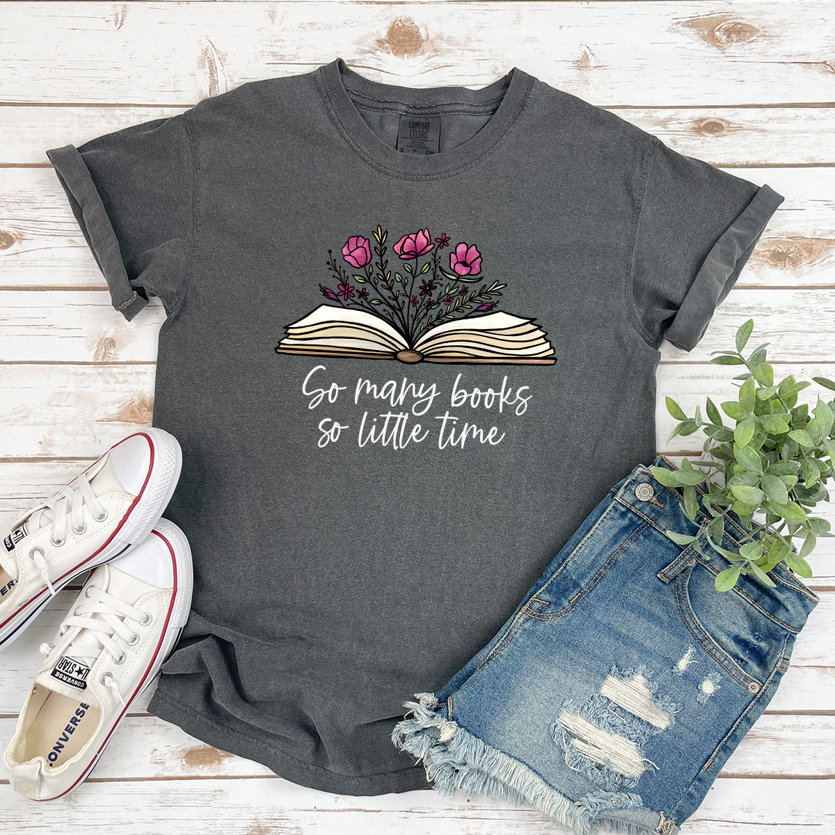 so many books cotton tee