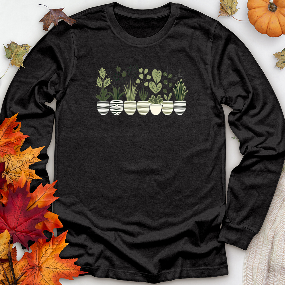 leafy friends unisex long sleeve tee