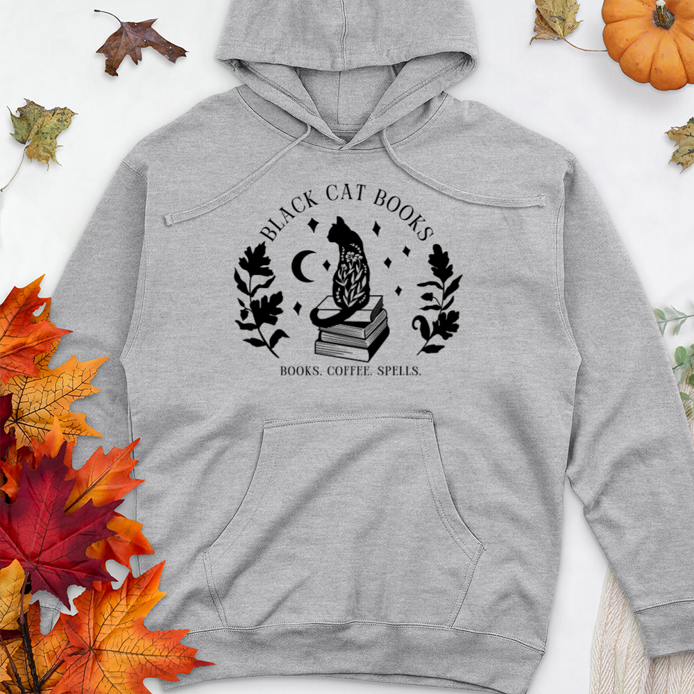 black cat books premium hooded sweatshirt