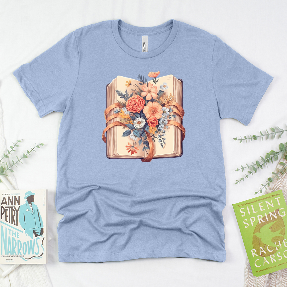 floral novel unisex tee