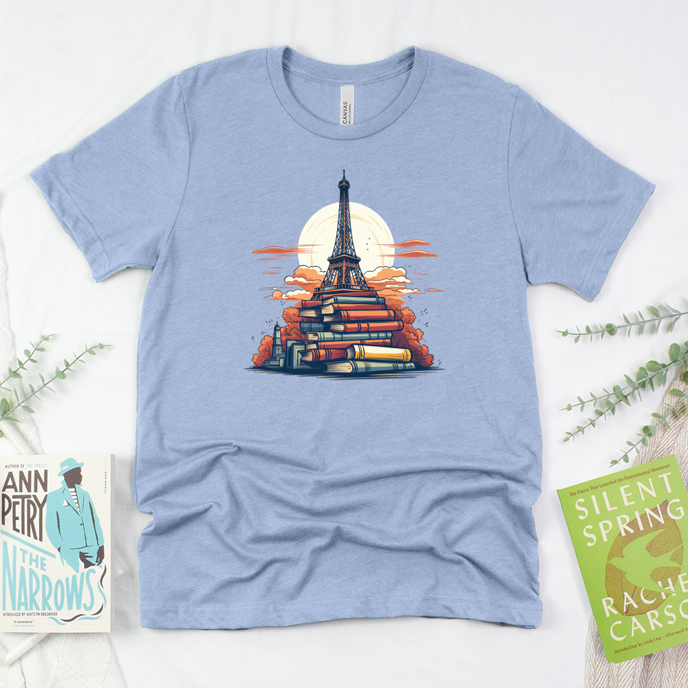 books in paris unisex tee