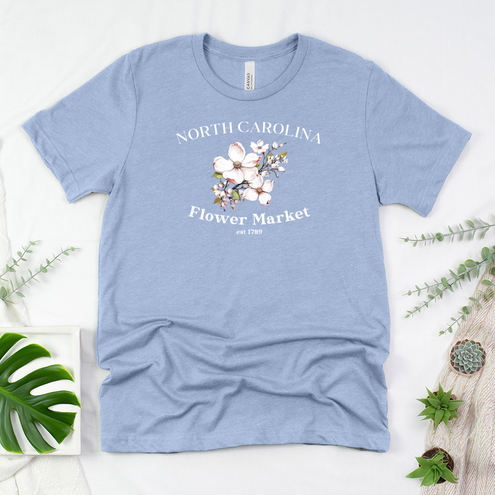 north carolina flower market unisex tee