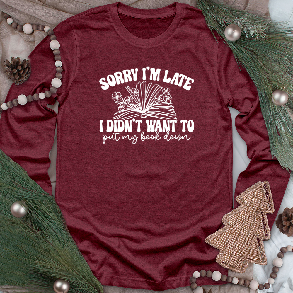 put my book down unisex long sleeve tee